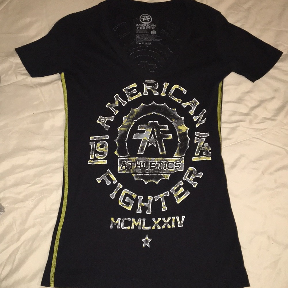 Deep cut vneck shirt